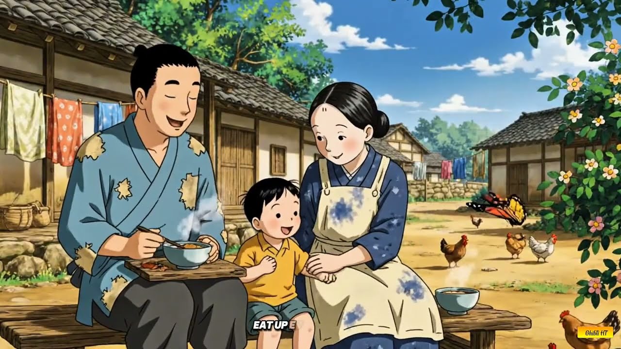 Pure Village Life 🌾 | Poor Rural Family Daily Life | Studio Ghibli Style Animation