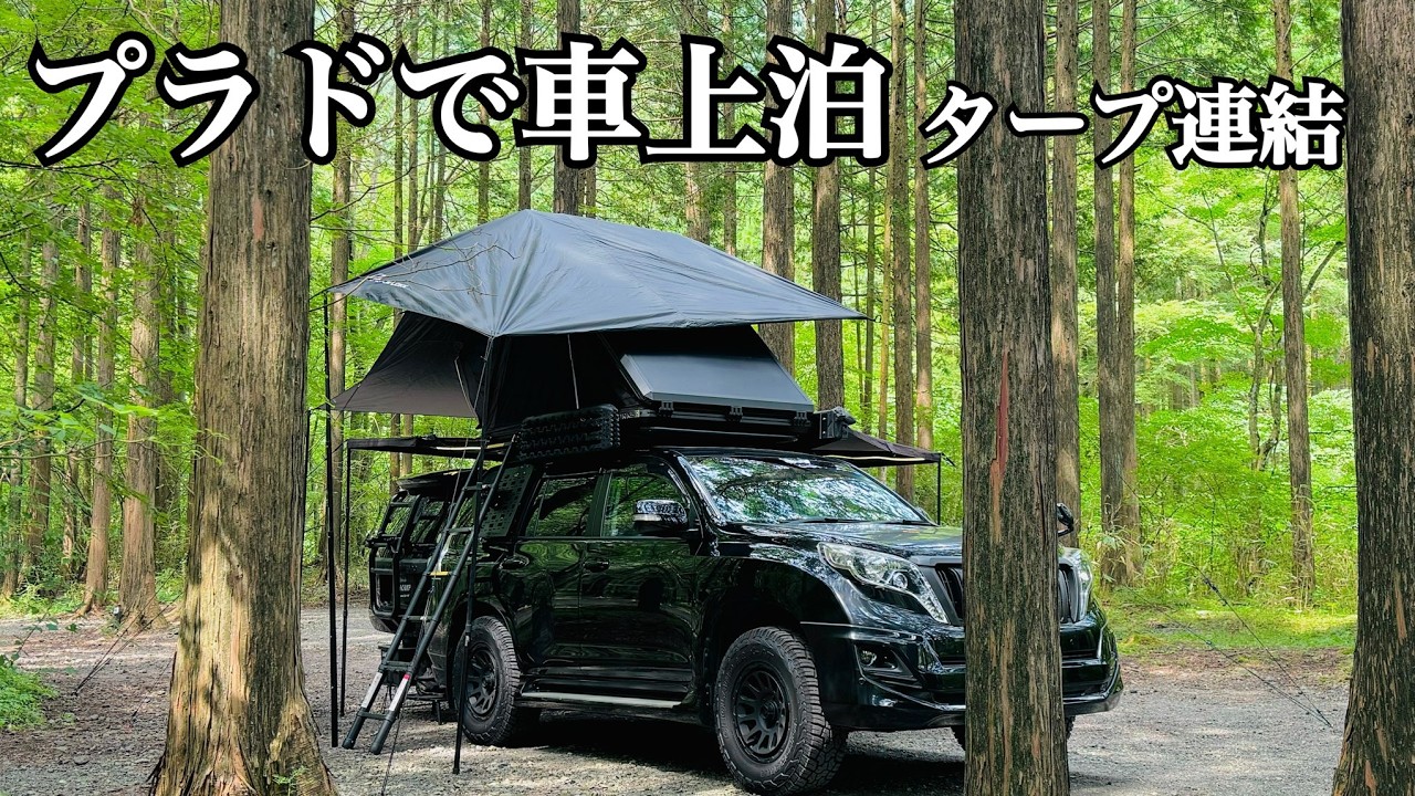 車上泊 ルーフテントで無骨なソロキャンプ EP79】Relax Camping in the