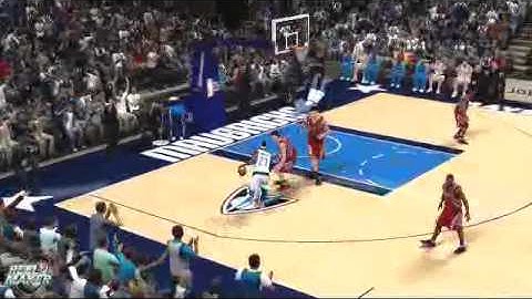 NBA 2K11: My Player Slashes Through A Poor Rockets Defense