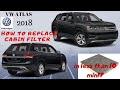 How to change CABIN FILTER on a VW ATLAS