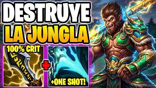 WUKONG FULL CRÍTICO 🤯 ¿ONE SHOT o BUILD TROLL? (Guia Jungla Season 16) | LoL