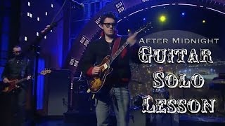 Video thumbnail of "John Mayer Trio - After Midnight (Live @ Late Night) Guitar Solo Lesson"