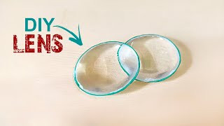 How to make lens at home || DIY Magnifying Glass || science project