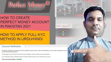 How To Create Perfect Money Account In Pakistan 2021 | How To Apply Full KYC Method | Urdu/Hindi