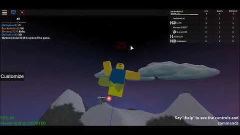 Playing ragdoll system test with my friends in VIP server