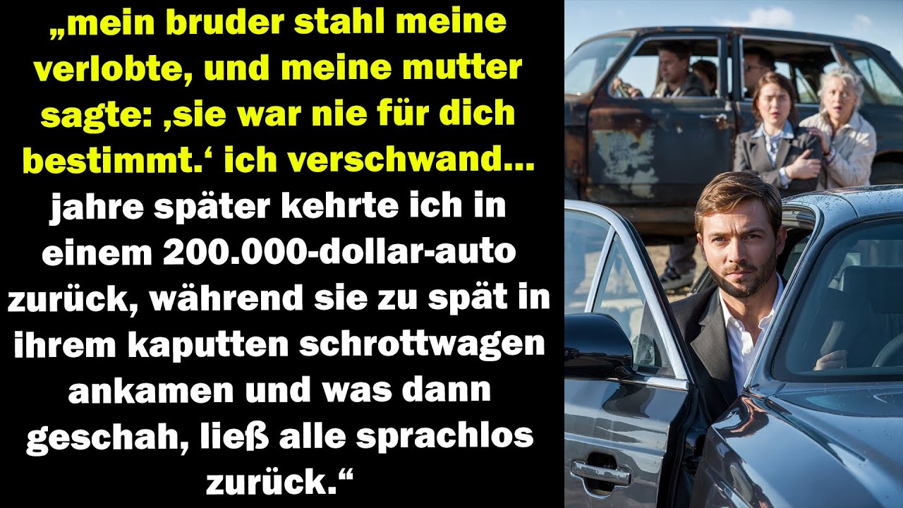 „mein bruder nahm mir meine verlobte – jahre später kehrte ich im 200k-auto zum familienfest zurück“