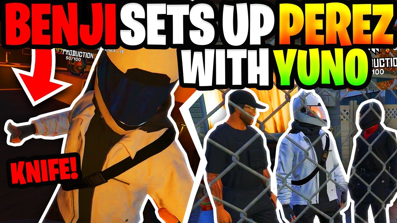 BENJI SETS PEREZ UP WITH YUNO - NoPixel 4.0 - GTA RP - Achez Perez