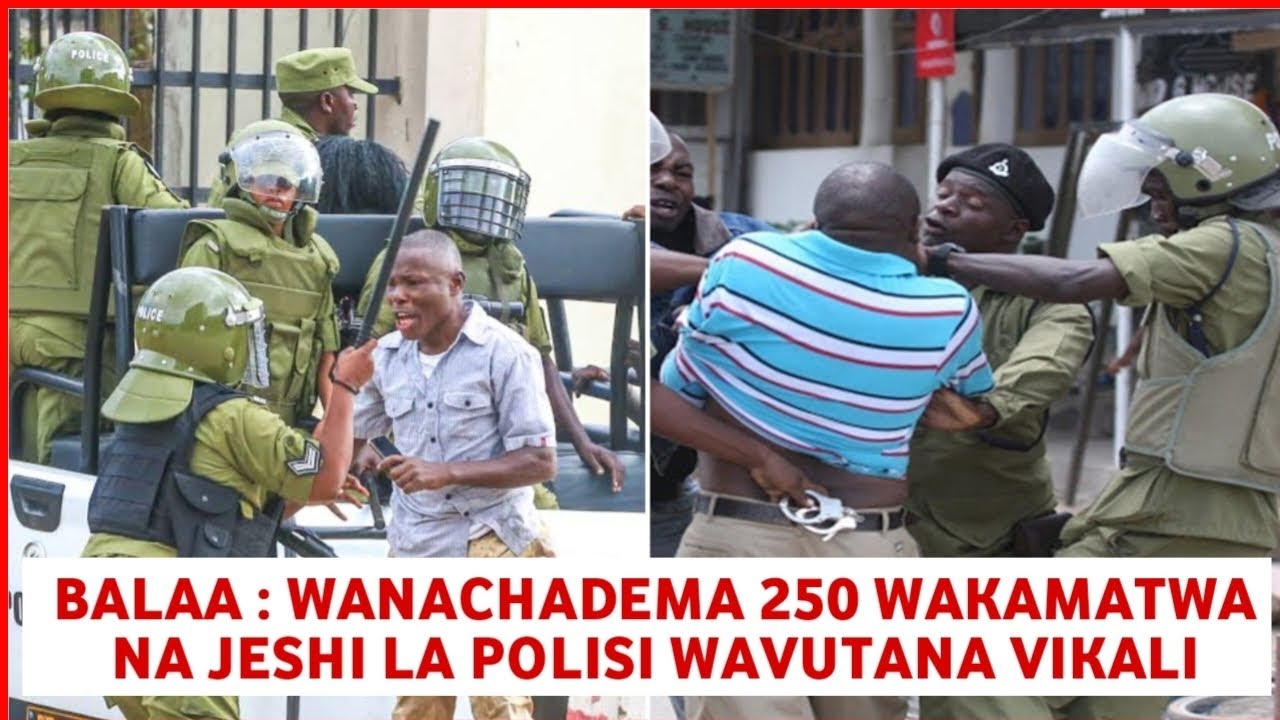 Kimenuka: Wanachama wa Chadema 250 wakamatwa BAWACHA watunishiana misuli na jeshi la polisi nchini 