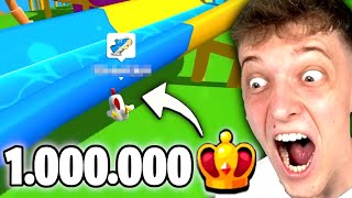 So spielt PLATZ 1 GLOBAL mit 1.000.000 KRONEN! 😱 in Stumble Guys!