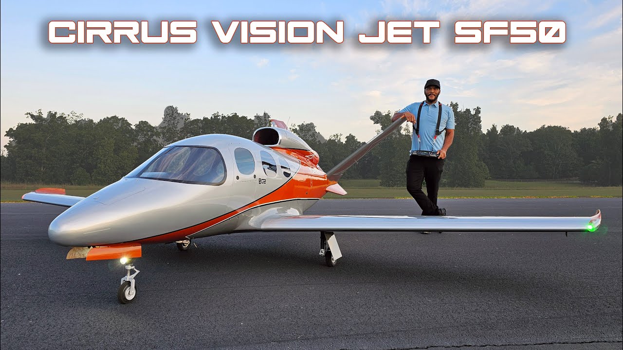 Half scale RC Vision jet maiden flight