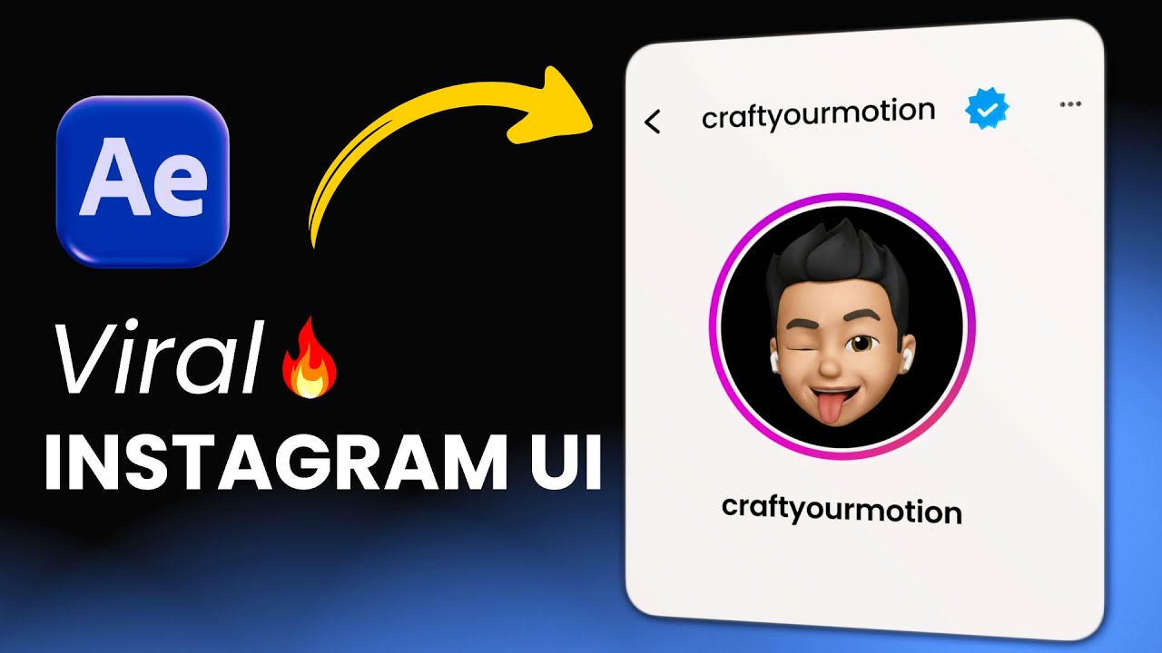 Create Viral Instagram UI Animation in After Effects (Step by Step ...