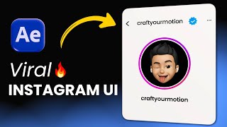 Create Viral Instagram UI Animation in After Effects (Step by Step) | UI Animation Tutorial