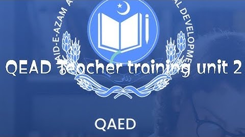 @Qued teacher training unit 2