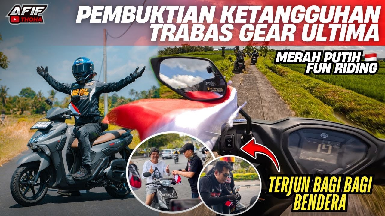 PEMBUKTIAN KETANGGUHAN YAMAHA GEAR ULTIMA LIBAS JALUR SEMI TRABAS🔥MERAH PUTIH FUN RIDING🇮🇩