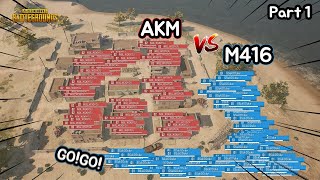 Wow! M416 vs AKM massive battle in Karakin!! Part 1