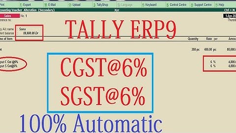 gst in tally erp 9 | tally gst entry | gst entry in tally erp 9 | gst tally erp 9 in hindi | gst