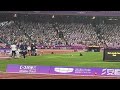 The robot dogs carrying javelins at the Hangzhou Olympic Sports Centre