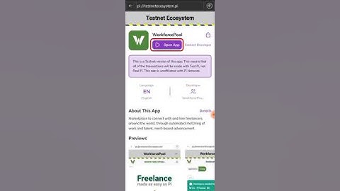 WorkforcePool: How To Access the App Via Pi Ecosystem App Directory