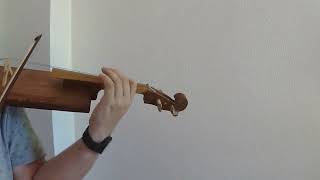 Folk violin, made from waste materials in a few hours, very simple construction Part 4  Test 889