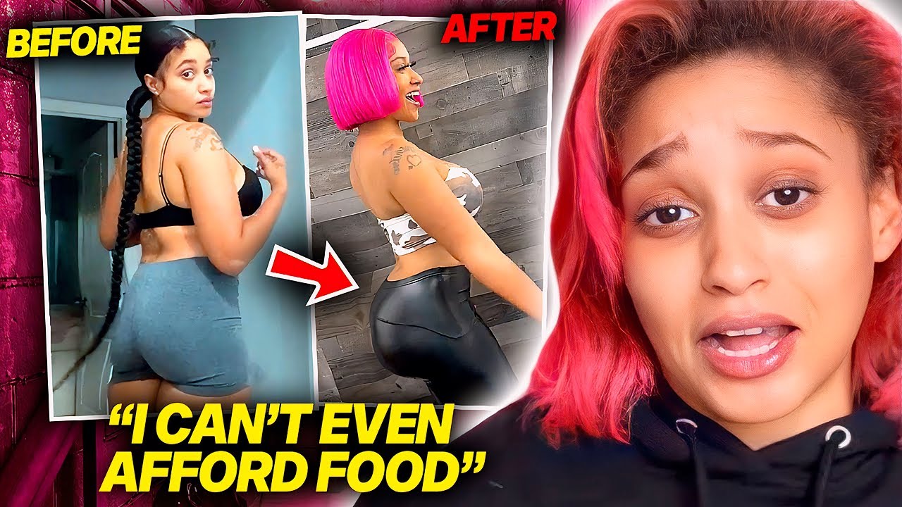 Pink Sauce Girl Spent All Her Money on BBL..(she's now broke)