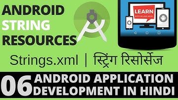 #Android App Development Tutorial in Hindi-6-String Resources -Learn with Milind-हिंदी