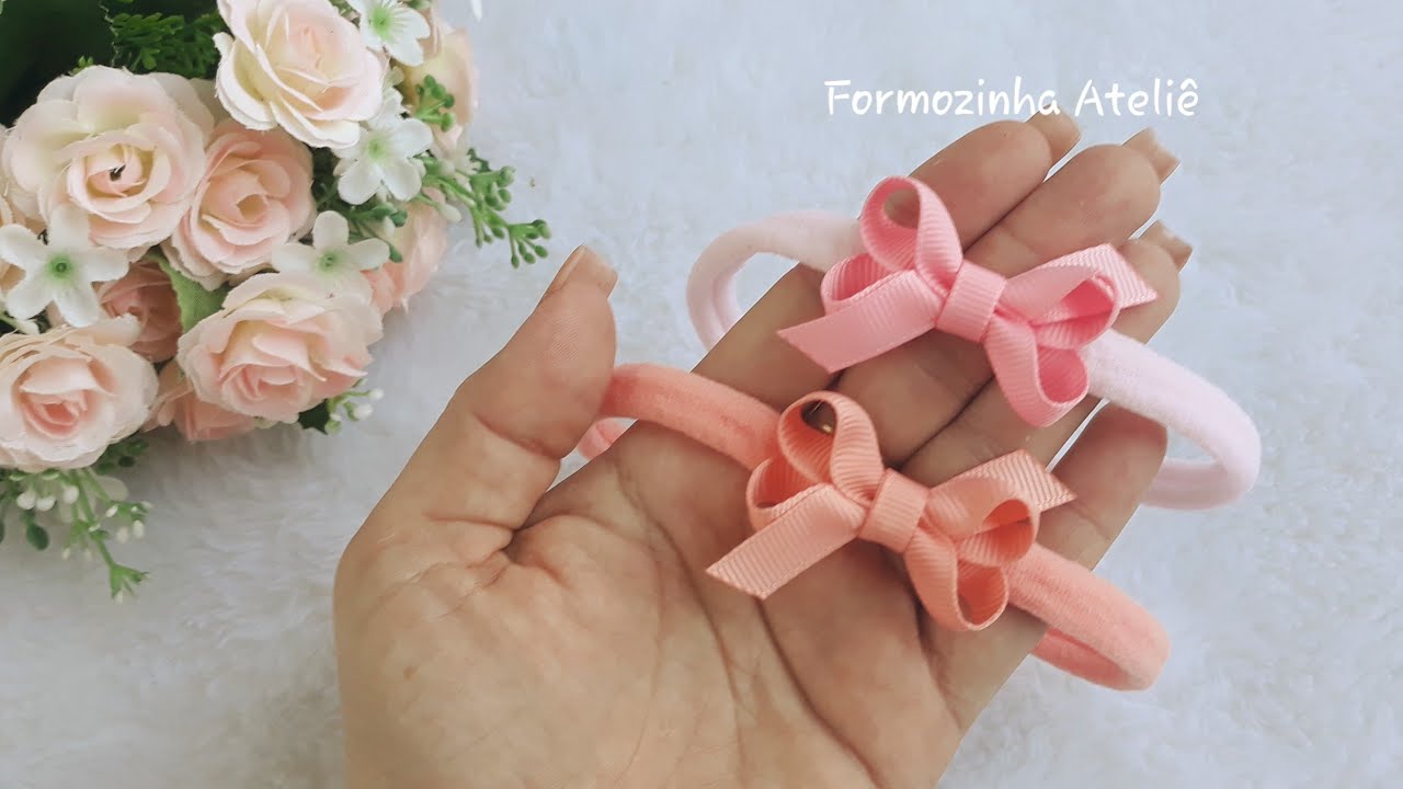 Mini Laço boutique fácil de fazer  - Poly Formozo