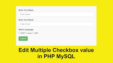 How to edit and update checkbox value in PHP and MySQL with Source Code