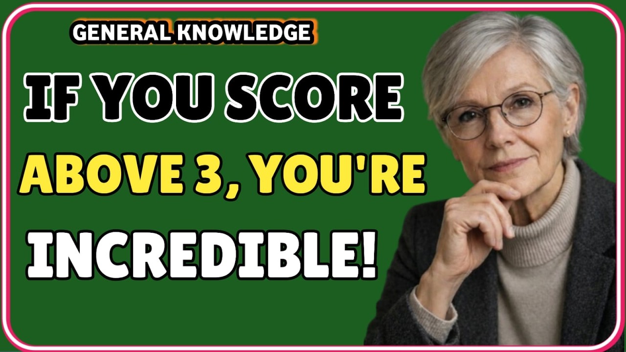 IF YOU SCORE ABOVE 3, YOU'RE INCREDIBLE BRAIN POWER! 🏆⚡