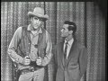JAMES ARNESS FROM GUNSMOKE. The Johnny Carson Show from 1955.