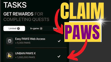 PAWS Airdrop New Task | PAWS Quest Solved #paws #pawsairdrop