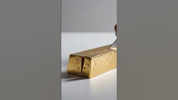 “Satisfying Gold Cutting 🔪 | Unreal AI Visual ASMR #shorts”