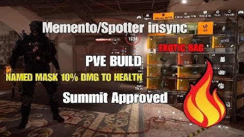 The Division 2|Memto/Spotter/Hybrid skill Build/PVE Gameplay