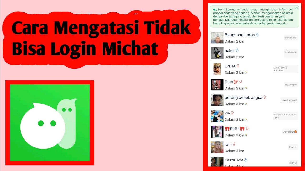 Cara Mengatasi Michat Tidak Bisa Login Login Michat YouTube Cara Mengatasi Michat Tidak Bisa Login Login Michat YouTube