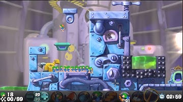 Lemmings (PS3) - Part 3: Tricky - Full Walkthrough (60fps)