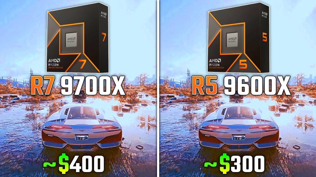 RYZEN 7 9700X vs RYZEN 5 9600X | Test in 6 Games - YouTube