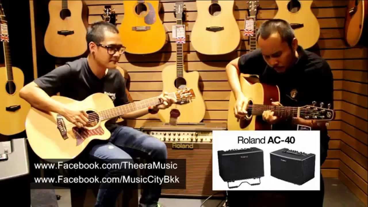 รีวิว Roland AC40 by AcousticThai.Net - YouTube