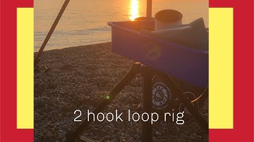 Uk sea fishing rigs , how to make a 2 hook loop rig