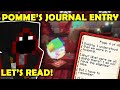 BadBoyHalo READS Pomme's Journal Entry And It's SUCH A Wholesome Moment with Pomme and Daper on QSMP