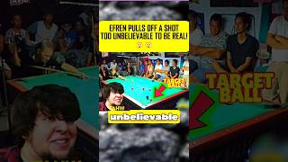 A shot from Efren too unbelievable to be real !#efrenreyes  #efrenreyesbestshots
