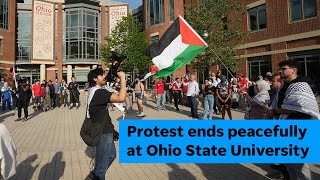 Ohio State pro-Palestinian campus protests end peacefully