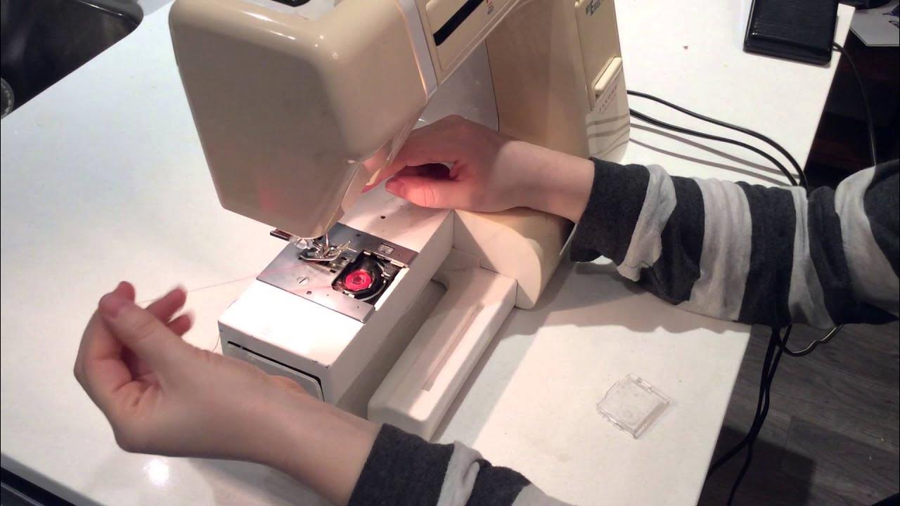How to thread your Janome Sewing Machine Part 2 (Inserting Bobbin) YouTube