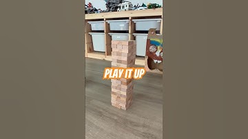 Jenga Game Crash DJ Chaos: LEGO Truck vs. Classic Jenga Tower #legotoys #jenga #jengagame