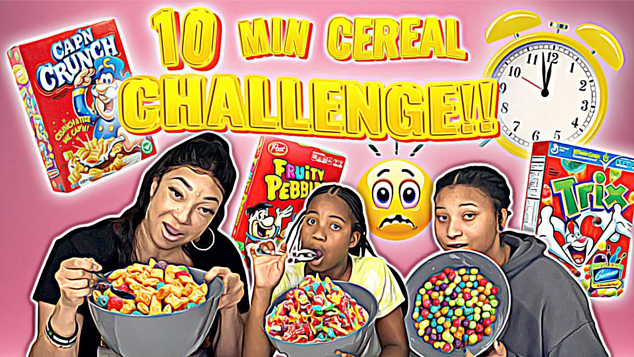 "Massive Bowl of Cereal" Fruity Pebbles!!, Trix!!, & Cap'n Crunch