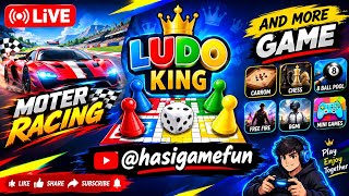 🔴 LIVE | Ludo King + Motor Racing 🏎️🔥 | And More Games | @hasigamefun screenshot 3