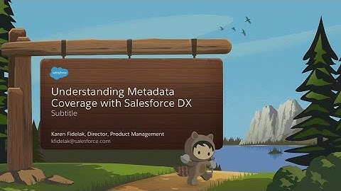 Understanding Metadata Coverage with Salesforce DX