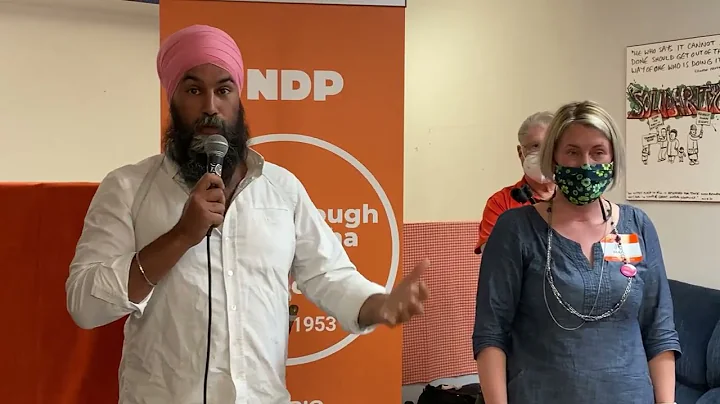 Federal NDP leader Jagmeet Singh in Peterborough