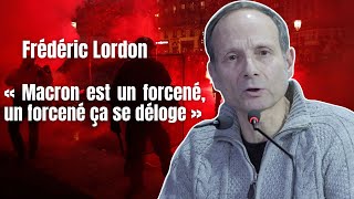 « Macron est un forcené, un forcené ça se déloge » Frédéric Lordon au meeting de RP