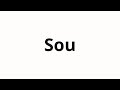 How To Pronounce Sou How To Pronounce Sou