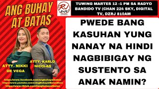 PWEDE BANG KASUHAN YUNG NANAY NA HINDI NAGBIBIGAY NG SUSTENTO SA ANAK NAMIN? PWEDE BANG KASUHAN YUNG NANAY NA HINDI NAGBIBIGAY NG SUSTENTO SA ANAK NAMIN?