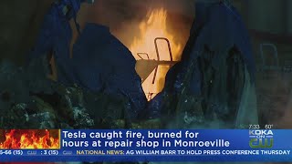 Tesla Vehicle Fire Under Investigation